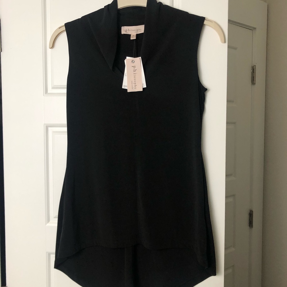 NWT Stretchy Black Philosophy Blouse